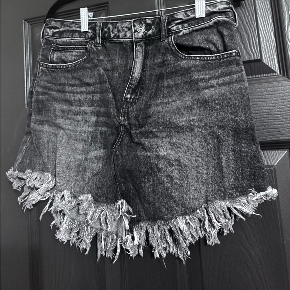 We The Free - Black Denim Shorts